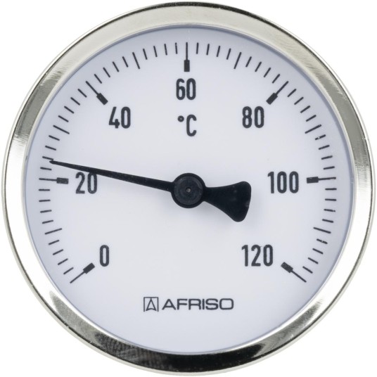 AF - TERMOMETR BIMET. fi63 0-120stC 63mm 1/2'' AX -zdjęcie numer 1