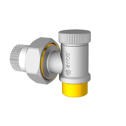 AR - ZAWÓR GRZEJ. TEIDE KĄTOWY POWROTNY 1/2''x15mm -zdjęcie numer 1