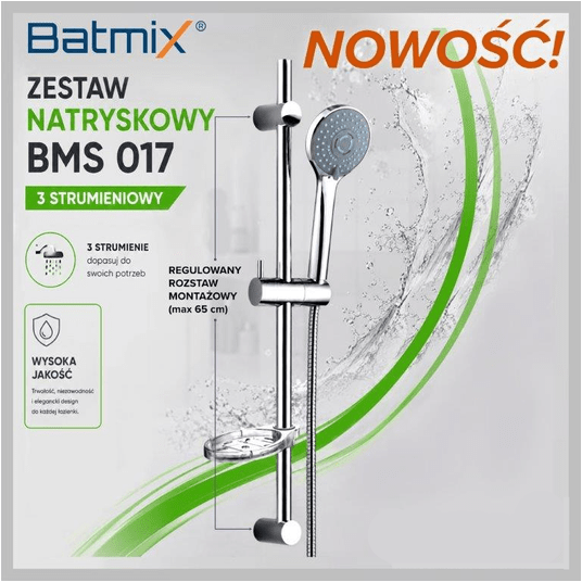 BM S017 - ZESTAW NATRYSKOWY 25/3str REGULOWANY -zdjęcie numer 2