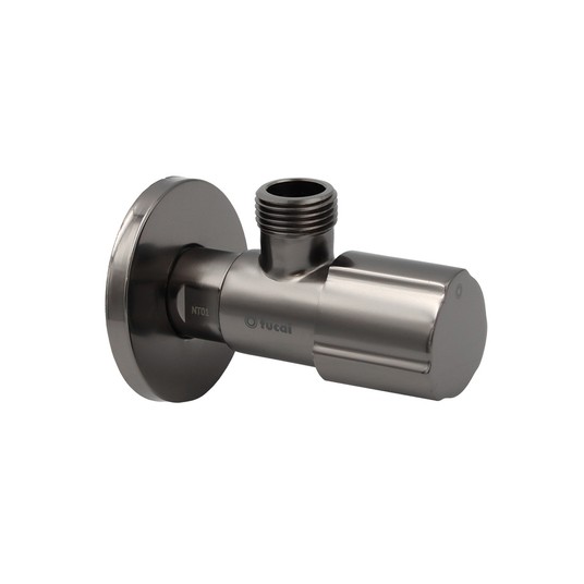 TU - ZAWÓR KĄT. PREMIUM TMM 1/2X3/8 CZARNA STAL -zdjęcie numer 1