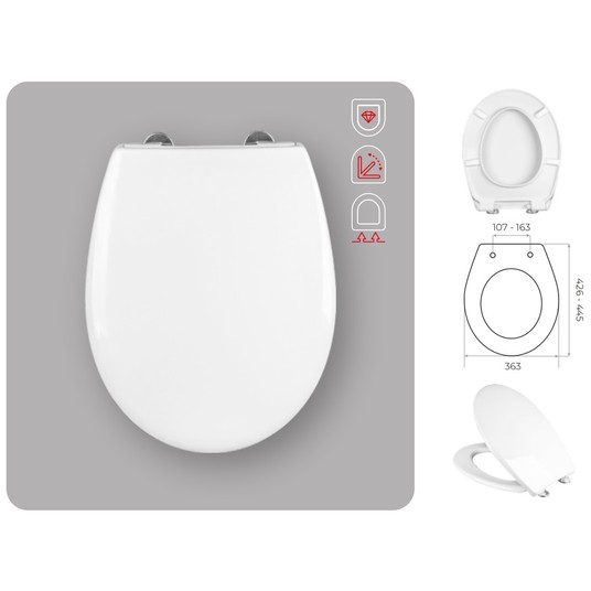 WC - DESKA VERA/teja WOLNOOPADAJĄCA TAKE OFF -zdjęcie numer 1