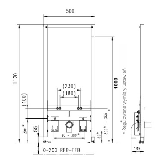 WE - STELAŻ JOMO BIDET h1120 -zdjęcie numer 2