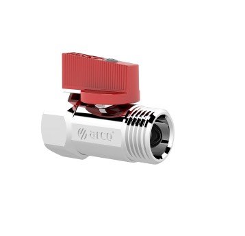 AR - ZAWÓR KUL. MINI 1/2''x1/2'' GZ-GW U-CZERWONY