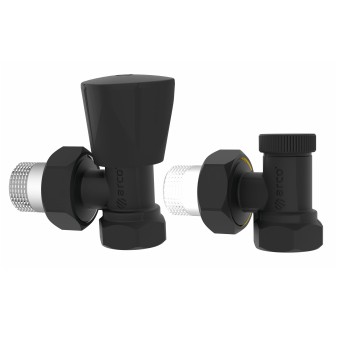 AR - ZESTAW ZAW. GRZEJ. TEIDE PLUS 1/2x1/2 CZARNY