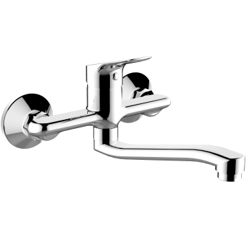 BM 3303-15 - BATERIA ZLEW ŚCIANA WYLEWKA 15CM