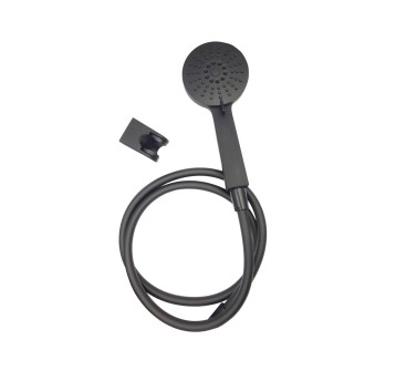 DI - ZESTAW PRYSZ. CZARNY MAT UCH+RĄCZKA7010+WĄŻ