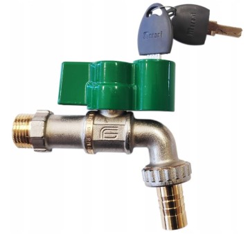 EF - KRAN CZERPALNY 1/2" Z ZAMKNIĘCIEM KLUCZ