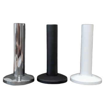 EW - ZESTAW OKRĄGŁA ROZETA + RURKA L-100 CZARNY