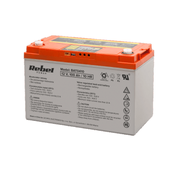 IG - AKUMULATOR ŻELOWY 12V 100Ah Z WYŚWIETLACZEM