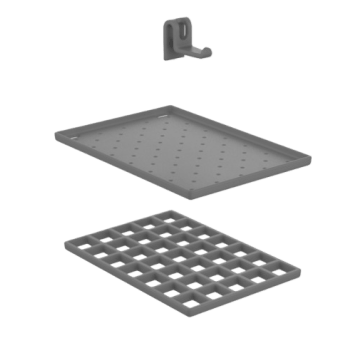 JI - KOMPLET PÓŁEK DO ZLEWOZMYWAKA OGRODOWEGO F-1