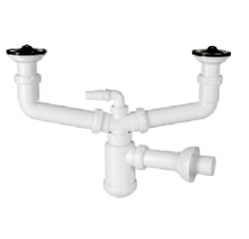 JI - SYFON ZLEW. 2-KOMOROWY CENTRALNY 6/4''x70