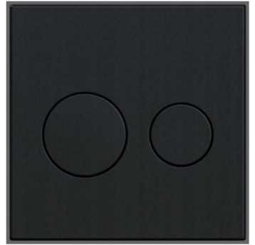 KK - PRZYCISK P01 KOŁA CZARNY MAT