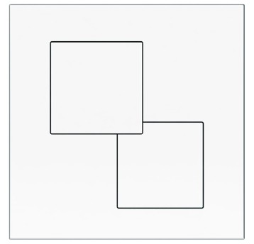 KK - PRZYCISK P02 KWADRATY BIAŁY