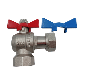 MC - ZAWÓR KUL. KOTŁA 3/4'' CZERWONY/ NIEBIESK