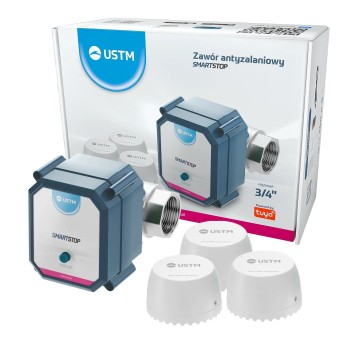 MW- SYSTEM WiFi ANTYZALANIOWY 3/4" + 3 CZUJNIKI