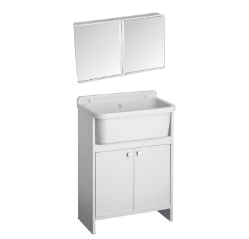 MZ - SZAFKA WISZĄCA PCV Z LUSTREM 545X341X90