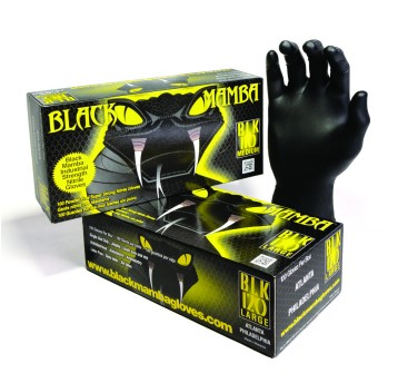 NA - RĘKAWICZKI Z NITRYLU BlackMAMBA XL (100 szt.)