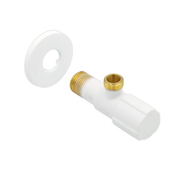 TU - ZAWÓR KĄT. PREMIUM TMM 1/2X3/8 BIAŁY