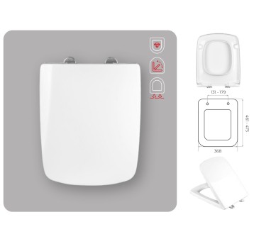 WC - DESKA BOSS/ koło NOVA PRO WOLNOOPADAJĄCA