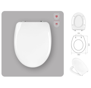 WC - DESKA DELFI METAL