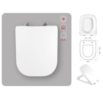 WC - DESKA DELOS / FREDI UCH.METAL WO (ORYGINALNA)