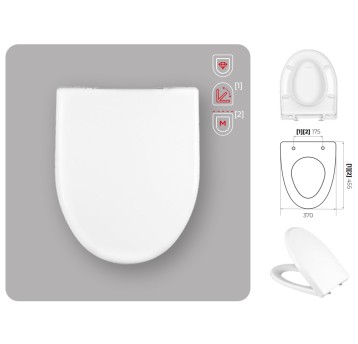 WC - DESKA EKO PLUS METAL