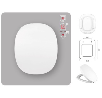 WC - DESKA FACILE SC WOLNOOPADAJĄCA