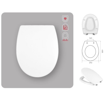 WC - DESKA GAMA D3/ DELFI WO WYPINANA