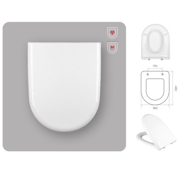 WC - DESKA IRYDA (ORYGINAL) METAL