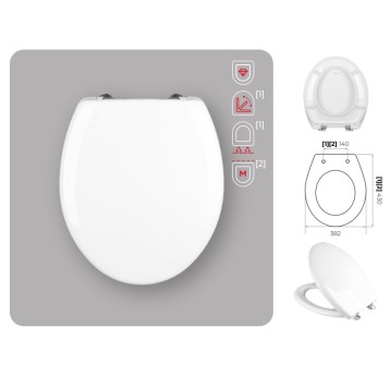 WC - DESKA UNI BASIC D3