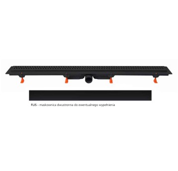 WE - ODPŁYW LINIOWY L-1050 CZARNY MAT