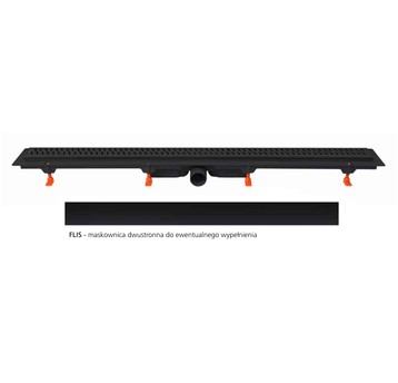 WE - ODPŁYW LINIOWY L-1050 CZARNY MAT